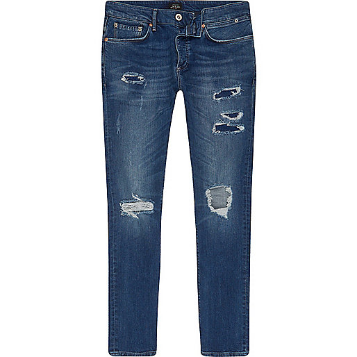 river island ladies bags sale,jacques-vertuk UK Sale Mid blue wash ripped Sid skinny jeans men 300788