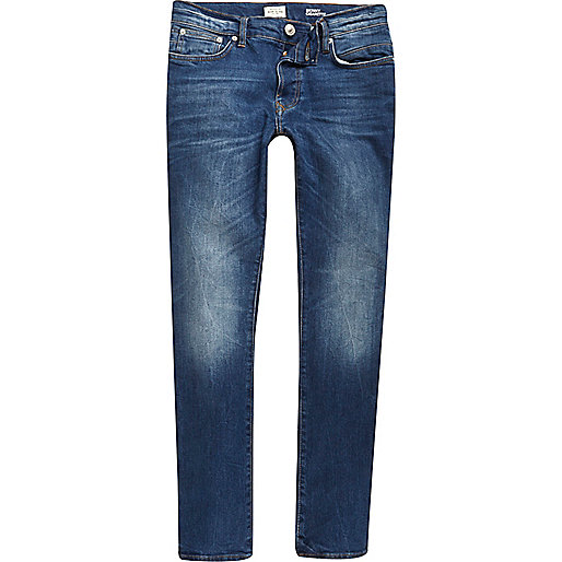 jacques-vertuk Mid blue wash Ronnie cigarette jeans 294031 men Jeans