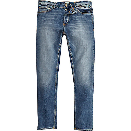 jacques-vertuk Mid blue wash Sid skinny jeans 296255 men Jeans