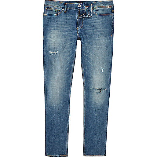 river island molly jeans blue,Buy jacques-vertuk Clothes Online Mid blue wash Sid skinny jeans Jeans Sale men