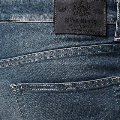 river island christmas,jacques-vertuk London Mid blue wash Sid skinny stretch jeans men 289587