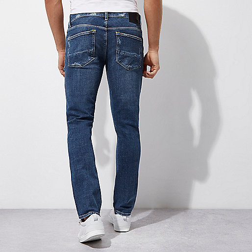 river island square toe boots,jacques-vertuk In Mid blue wash skinny Sid jeans Jeans Sale men