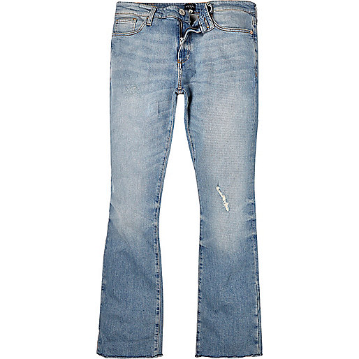 jacques-vertuk Mid wash raw hem Sid skinny kickflare jeans 287893 men Jeans