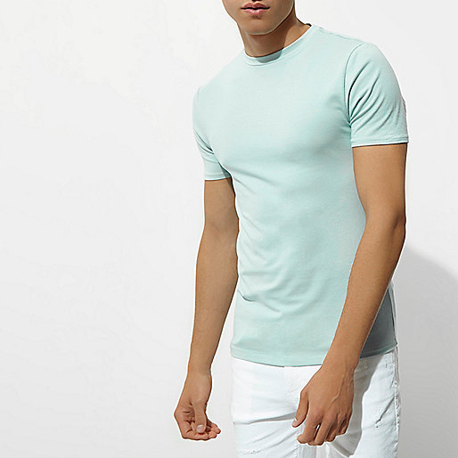 river island kimono,Womens jacques-vertuk Mint green muscle fit crew neck T-shirt T-shirts T-Shirts / Tanks men