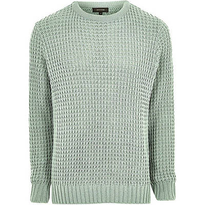 river island silver heels,jacques-vertuk South Africa Mint green textured waffle knit sweater men 300432