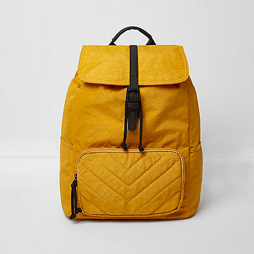 jacques-vertuk Mustard yellow backpack 300844 men Bags Backpacks