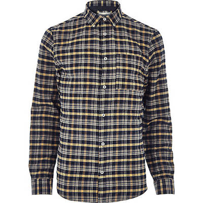 puffer jacket river island,jacques-vertuk Long Dresses Mustard yellow check flannel shirt Shirts Sale men