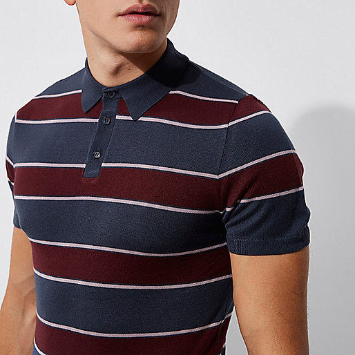 river island colour block coat,Online jacques-vertuk Navy and red stripe slim fit polo shirt Polo Shirts men