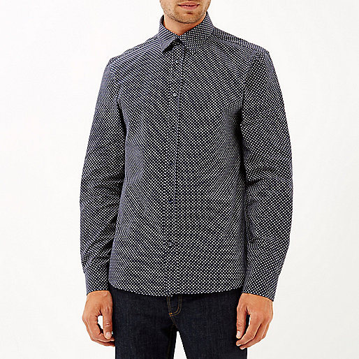 river island slim dylan jeans,jacques-vertuk Sale Tops Navy blue arrow print shirt Shirts Sale men