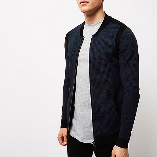 river island spray on skinny ollie,jacques-vertuk Sverige Online Navy blue cardigan bomber jacket Sweaters / Cardigans Sale men