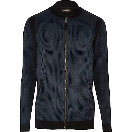 river island spray on skinny ollie,jacques-vertuk Sverige Online Navy blue cardigan bomber jacket Sweaters / Cardigans Sale men