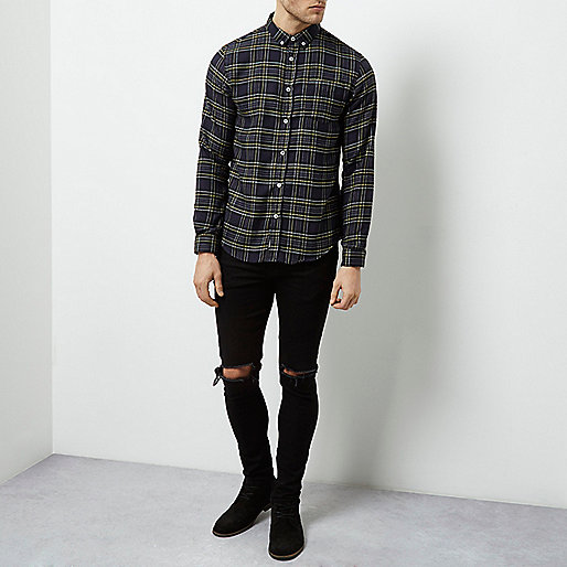 river island floral mini dress,jacques-vertuk Clothes Cheap Navy blue casual check shirt Shirts Sale men