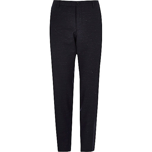 river island party wear,Online Shopping jacques-vertuk Navy blue flecked Jack & Jones smart pants Pants Sale men