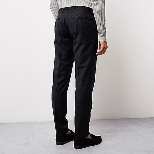 river island party wear,Online Shopping jacques-vertuk Navy blue flecked Jack & Jones smart pants Pants Sale men