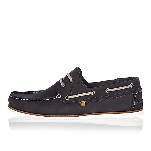 jacques-vertuk Navy blue nubuck boat shoes 287570 men Shoes / Boots Shoes