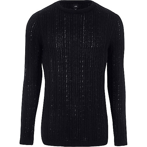 river island trainers sale womens,jacques-vertuk South Africa Navy cable knit Muscle fit sweater men 304603