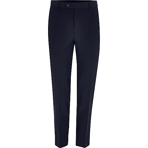 jacques-vertuk Navy cropped skinny fit suit pants 299126 men Suits