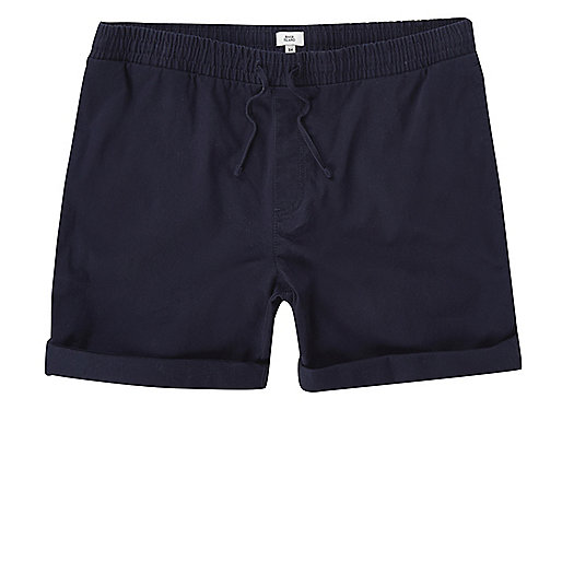 jacques-vertuk Navy drawcord waist pull-on shorts 302132 men Shorts Casual Shorts