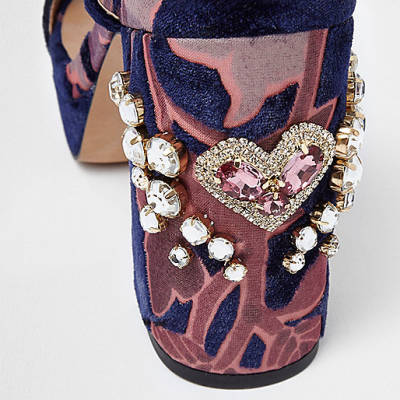 river island tassel bag,jacques-vertuk Online Navy floral embellished platform sandals women 701398