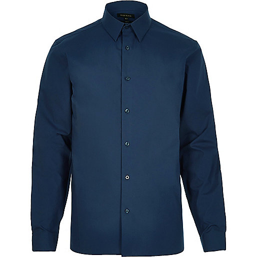 river island mens black shoes,Dressing Gown jacques-vertuk Navy formal slim fit poplin shirt Shirts Sale men