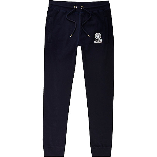 jacques-vertuk Navy Franklin & Marshall jersey joggers 301130 men Joggers