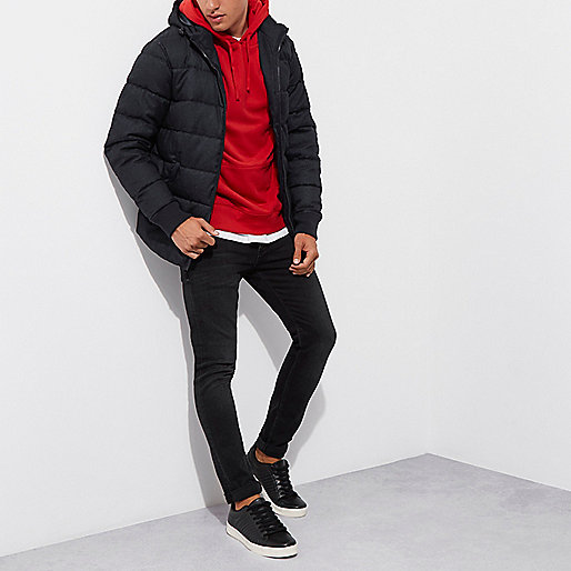 asos river island shoes,jacques-vertuk Shop Navy hooded puffer jacket men 302963