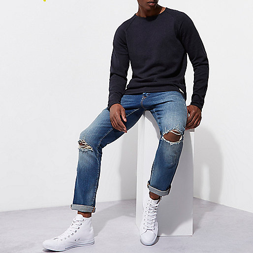 river island heels sale,jacques-vertuk Outlet Navy Jack & Jones Vintage knit sweater men 297767