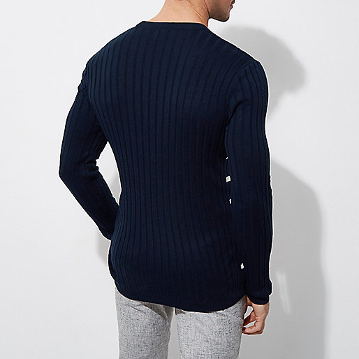 river island western boots,jacques-vertuk London Navy knit stripe muscle fit crew neck sweater men 302432