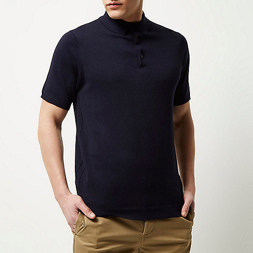 river island sale jeans womens,The Shop jacques-vertuk Navy knitted polo shirt Polo Shirts Sale men