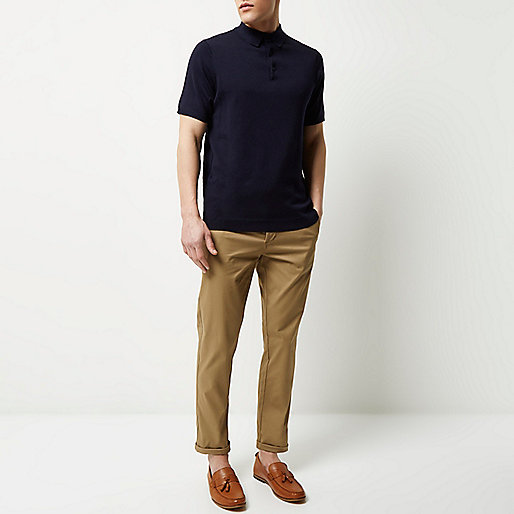 river island sale jeans womens,The Shop jacques-vertuk Navy knitted polo shirt Polo Shirts Sale men