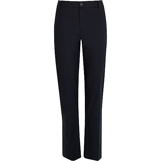 jacques-vertuk Navy linen-blend pants 288375 men Trousers