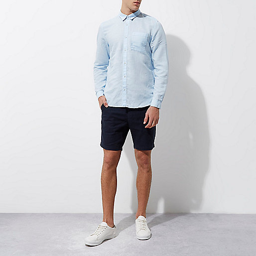 river island ladies clothing,jacques-vertuk New Stock Navy linen blend shorts Shorts Sale men