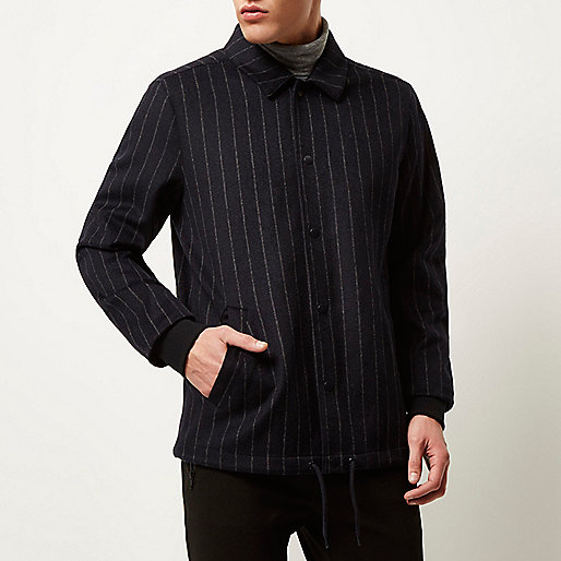 river island short jackets,jacques-vertuk Sold Out Items Navy pinstripe wool-blend coach jacket Coats / Jackets Sale men