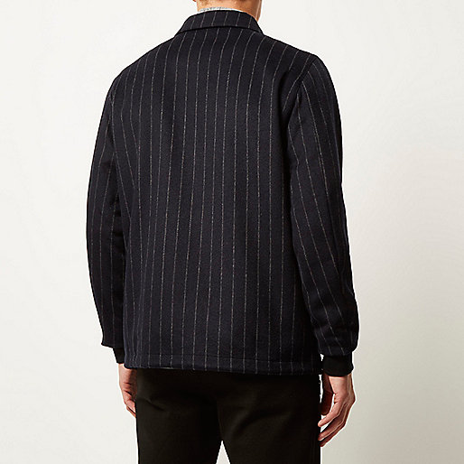 plus size river island sale,jacques-vertuk Stores Navy pinstripe wool-blend coach jacket men 289276