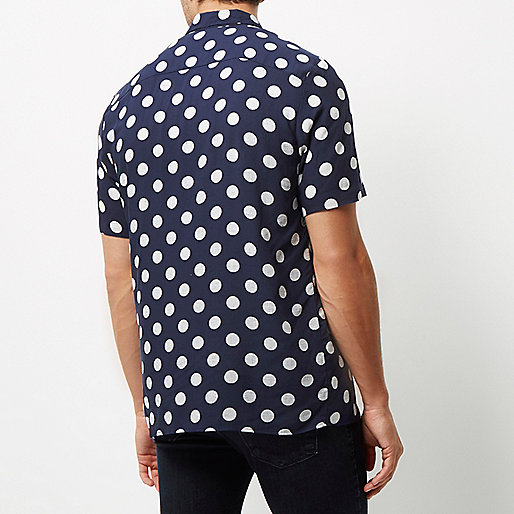 river island boots tan,jacques-vertuk South Africa Navy polka dot short sleeve shirt men 295817