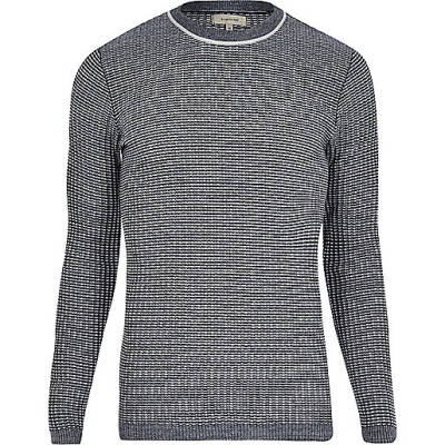 river island buchanan galleries,jacques-vertuk Sale Navy ribbed sweater men 293899