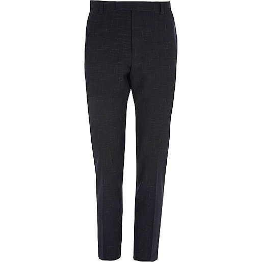 jacques-vertuk Navy skinny fit suit pants 300775 men Suits Suit Trousers