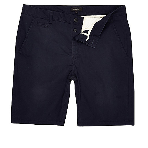 jacques-vertuk Navy slim fit chino shorts 297396 men Shorts Smart Shorts