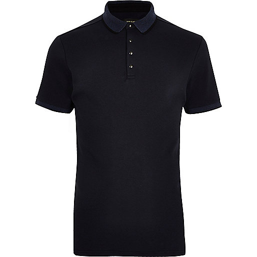 jacques-vertuk Navy slim fit polo shirt 300739 men Polo Shirts