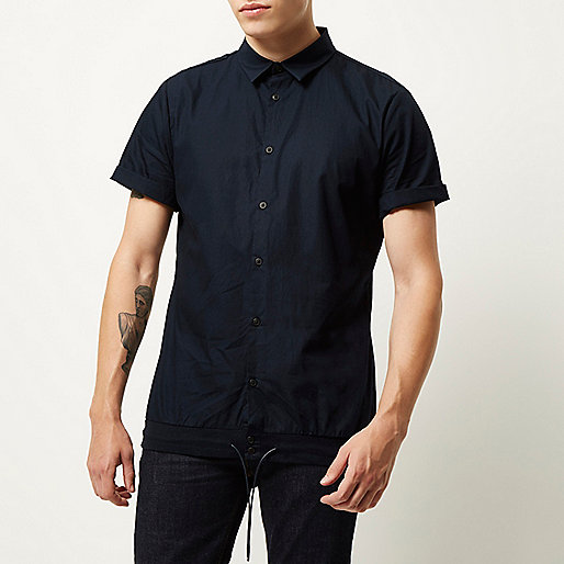 river island watches sale,jacques-vertuk Sale Skirts Navy smart drawstring hem short sleeve shirt Shirts Sale men