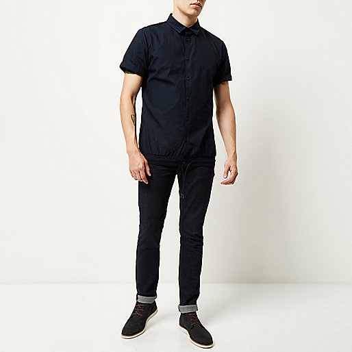 river island watches sale,jacques-vertuk Sale Skirts Navy smart drawstring hem short sleeve shirt Shirts Sale men