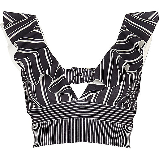 river island plisse dress,jacques-vertuk Ireland Navy stripe frill front plunge bralette women 708381