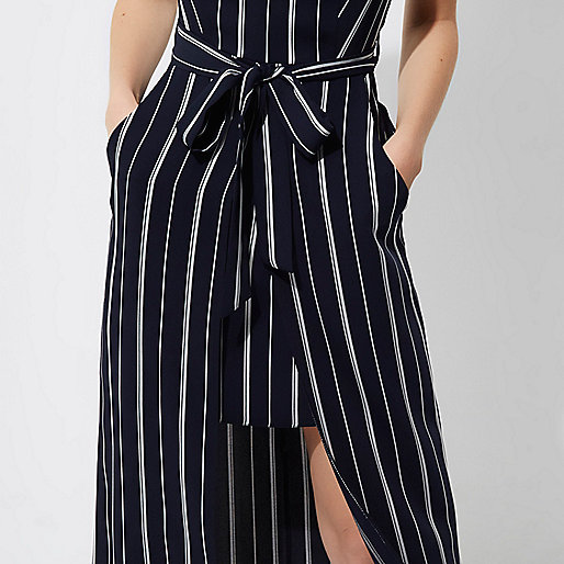 river island ladies ankle boots sale,jacques-vertuk UK Sale Navy stripe high neck waisted midi dress women 707551