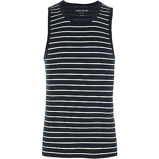 river island sneakers,jacques-vertuk Beach Dress Navy stripe muscle fit tank T-Shirts / Tanks Sale men