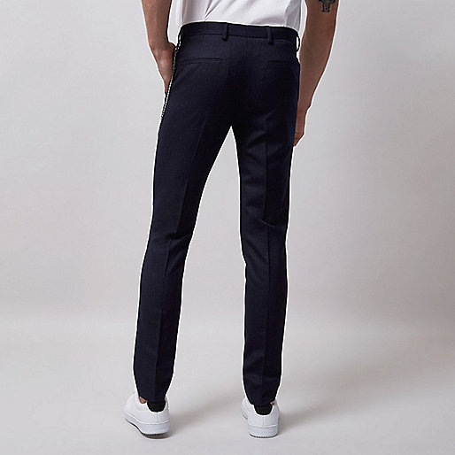 river island slip on shoes,Www jacques-vertuk Uk Navy stripe skinny suit pants Suit Pants Suits men