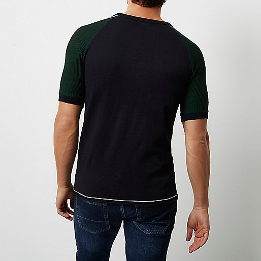 river island mens jeans,What Is jacques-vertuk Navy stripe sleeve T-shirt T-Shirts / Tanks Sale men