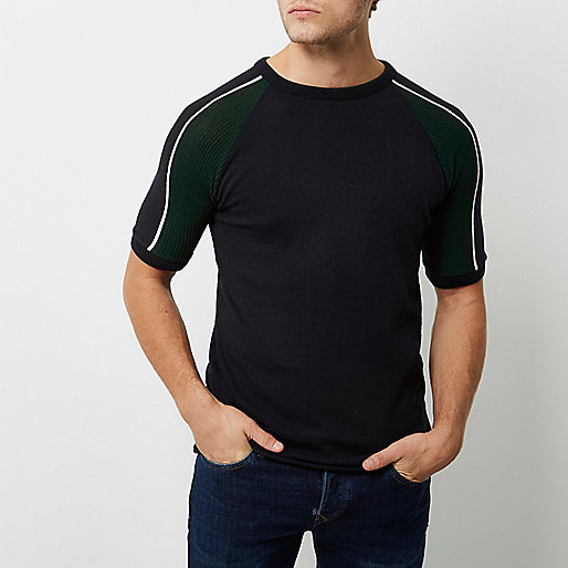 river island mens jeans,What Is jacques-vertuk Navy stripe sleeve T-shirt T-Shirts / Tanks Sale men