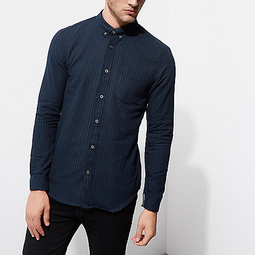 river island ecru jeans,jacques-vertuk Online South Africa Navy stripe slim fit button-down shirt Long Sleeve Shirts Shirts men