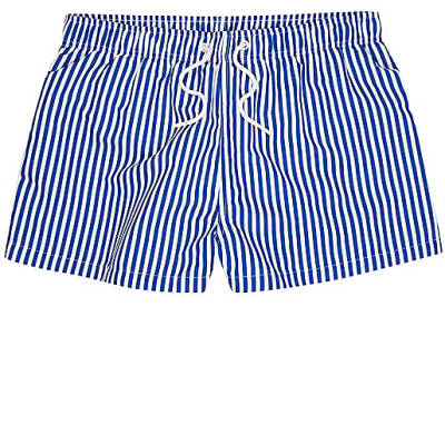 jacques-vertuk Navy stripe swim trunks 298606 men Shorts