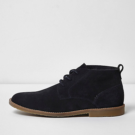 jacques-vertuk Navy suede desert boots 303477 men Shoes / Boots Boots